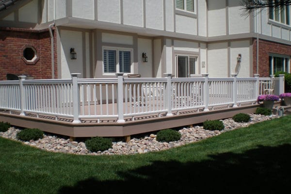new exterior deck with railing denver